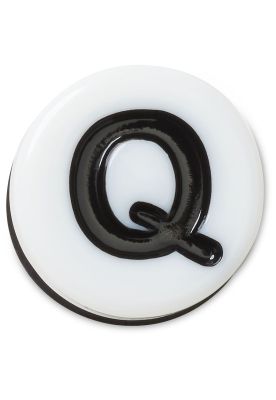 Jibbitz Crocs Q Pequeña Carta de Amistad Blanco