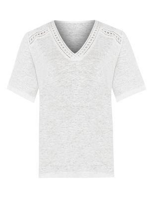 Polera Lino Orgánico Beige Remini Mujer