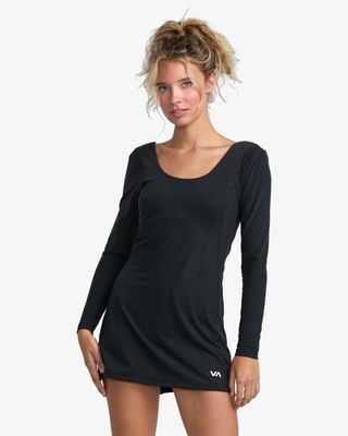 Vestido Mujer Aren Sport Negro Rvca