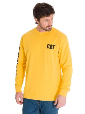 Imagen 2 del producto Polera Manga Larga Trademark Hombre Amarillo