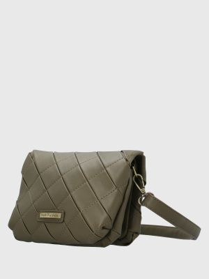 Imagen 2 del producto Cartera Ecocuero Mujer Trini Cross Verde