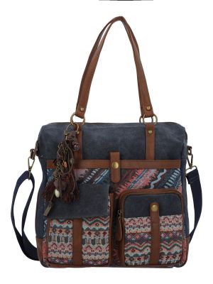 Cartera Textil Mujer Atzi Bag Azul