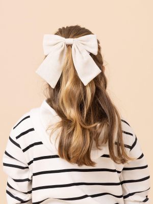 Imagen 2 del producto Cinta Lazo Algodón Niña Hair Beige