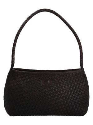 Cartera Cuero Mujer Ws Woven Bag Café