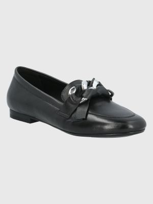 Mocasín Cuero Negro Mujer Mons
