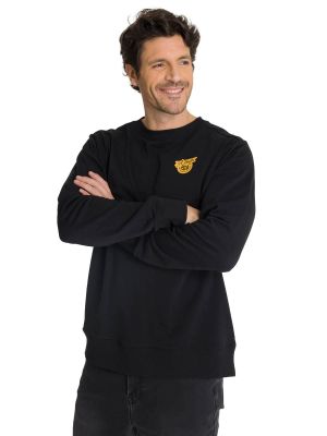Imagen 2 del producto Polerón Crewneck Hombre Diseño French Terry Negro