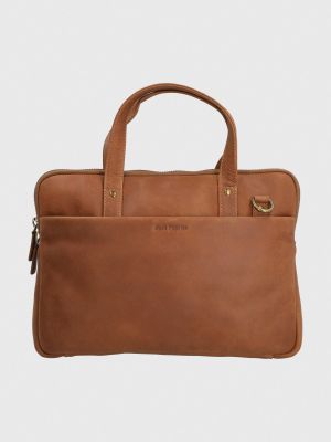 Maletin Cuero Unisex Th Freddie Café