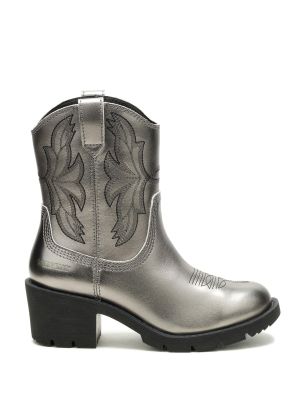 Imagen 2 del producto Bota Cuero Mujer Rewrite Frontier Plateado