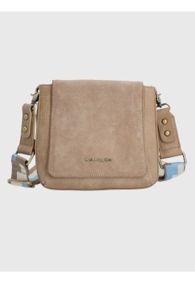 Cartera Ecocuero Beige Lynn Cross Mujer