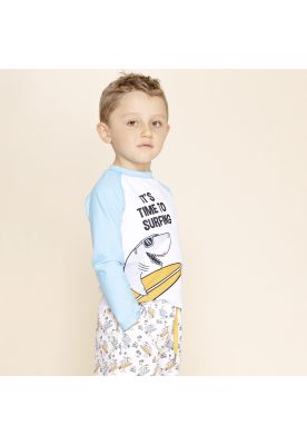 Polera De Agua Niño Aquawild (1-8) Celeste