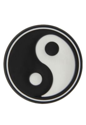 Jibbitz Símbolo Yin Yang Blanco