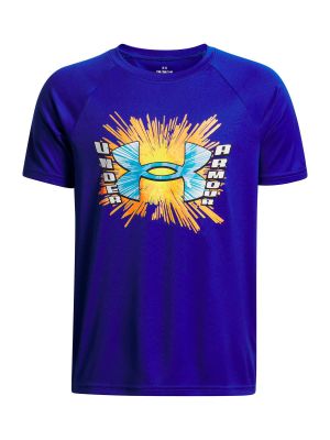 Imagen 1 del producto Polera Manga Corta Training Niño Tech Graphic Wordmark Azul