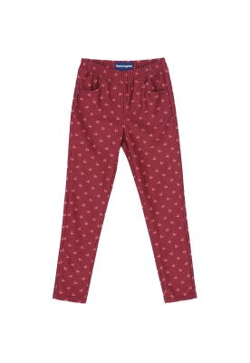 Pantalón Niña Peonía Rojo