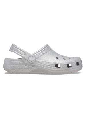 Imagen 1 del producto Zueco Crocs Mujer Classic Glitter Clog Plateado