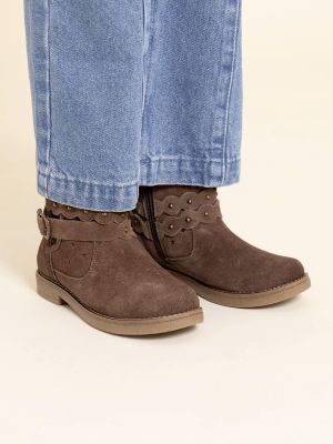 Imagen 2 del producto Botin Cuero Odessa Niña Café