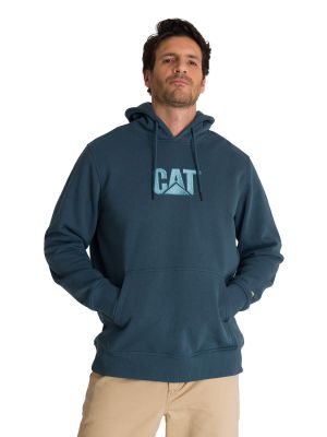 Polerón Fleece Hombre Hoody Logo Azul