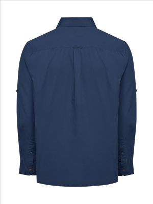 Imagen 2 del producto Camisa Algodón Orgánico Azul Hombre Galiton