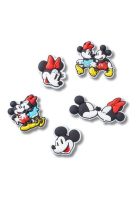 Pack 5 Jibbitz Crocs Minnie y Mickey Blanco