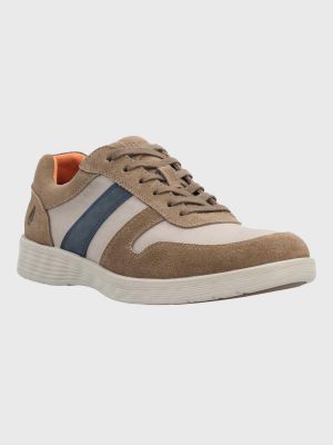 Zapatilla Cuero Hombre Spinal Wave Café