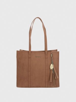 Cartera Ecocuero Mujer Dann Tote Café