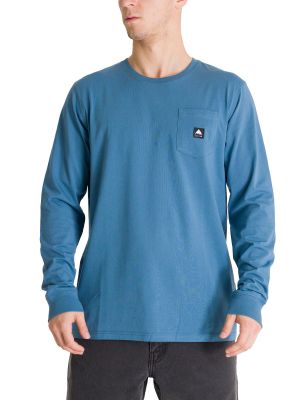 Polera Manga Larga Hombre Colfax Azul Burton