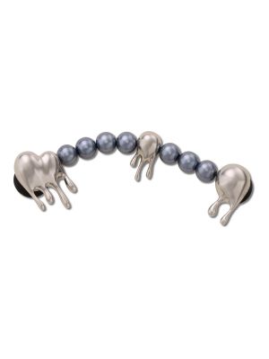 Jibbitz Cadena Plateada Derretida Plateado