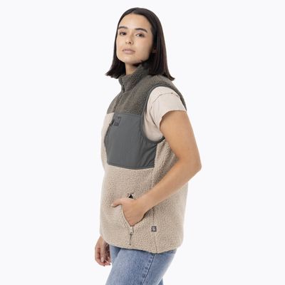 Imagen 2 del producto Polar Sin Mangas Mujer Sherpa Reversible Verde