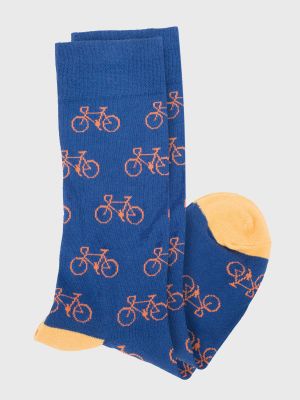 Imagen 2 del producto Calcetin Algodón Hombre C Cuff Pedal Azul