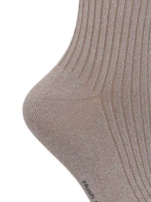 Imagen 2 del producto Calcetín Algodón Mujer C Lurex Block Beige