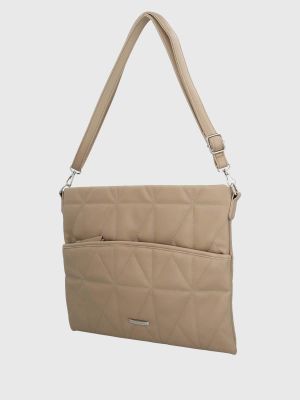 Imagen 2 del producto Bolso Notebook Ecocuero Mujer Quilt Beige