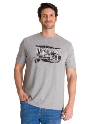 Polera Manga Corta Hombre Heritage N°77 Gris