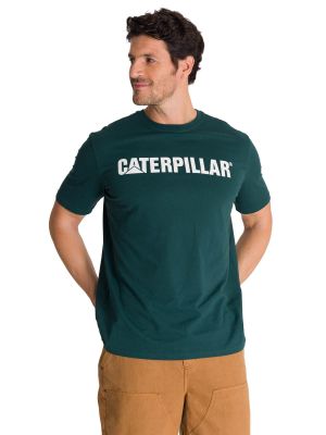 Imagen 2 del producto Polera Manga Corta Hombre Verde Logoerpillar