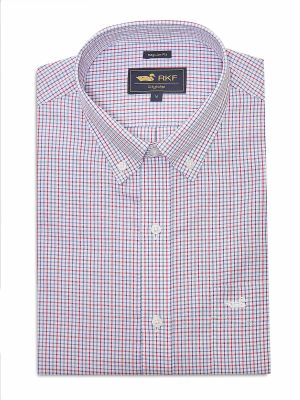 Camisa Libre de Arrugas Algodón Blanco Hombre