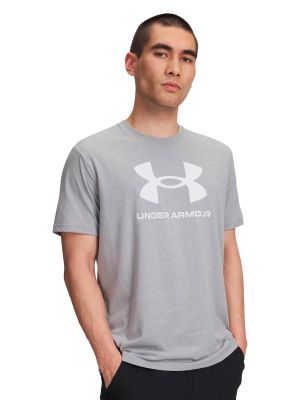 Polera Manga Corta Lifestyle para hombre Logo Gris