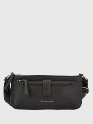 Cartera Ecocuero Mujer Drina Cross Negro