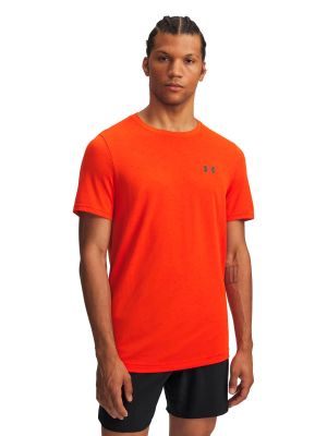 Polera Manga Corta Training hombre Vanish Seamless naranjo