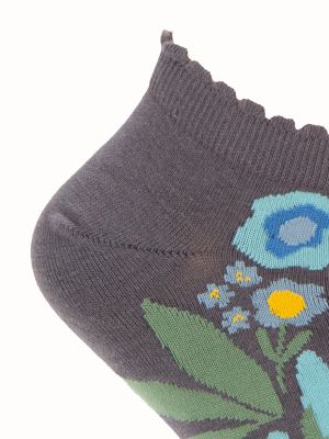 Imagen 2 del producto Calcetín Algodón Mujer Ped St Florita Gris