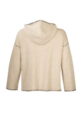 Imagen 2 del producto Sweater Fibras Recicladas Mujer Canela Blanco