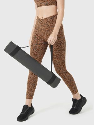 Calza Deportiva Mujer Hr Ankle Leg Eva Café