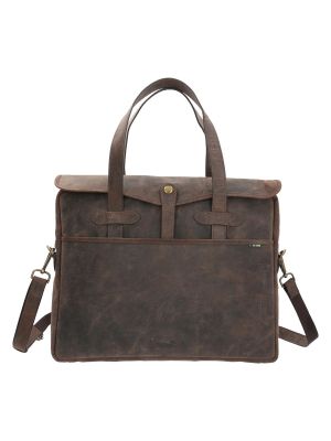 Maletin Cuero Café Ks Falkirk Hombre