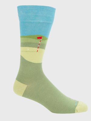 Imagen 2 del producto Calcetin Algodón Hombre Diff Golf Verde