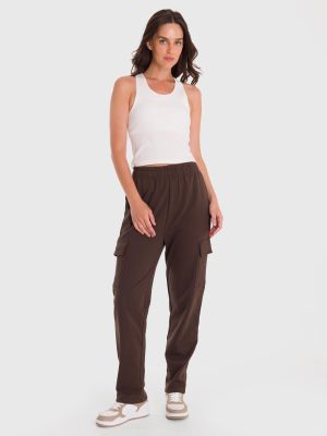 Imagen 2 del producto Pantalón Mujer Cargo Café