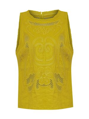 Blusa Lino Orgánico Mujer Cleep Amarillo