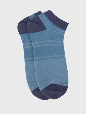 Imagen 2 del producto Calcetin Algodón Hombre Multiline Azul