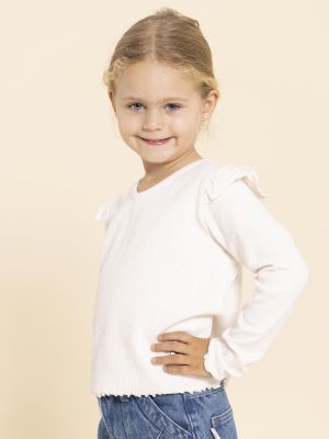 Imagen 2 del producto Polera Manga Larga Lupe Niña Blanco