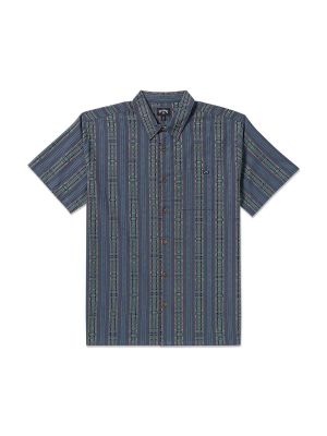 Camisa m/c Hombre Sundays jacquard Azul