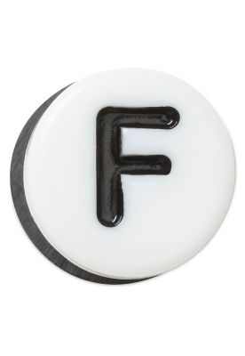 Jibbitz Crocs F Pequeña carta de amistad Blanco