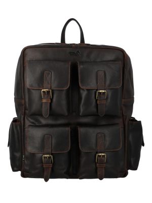 Imagen 1 del producto Mochila Cuero Unisex Tc Wolff Back Café