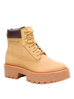 Botin Cuero Mujer Colorado Max 6 Zip Café Claro