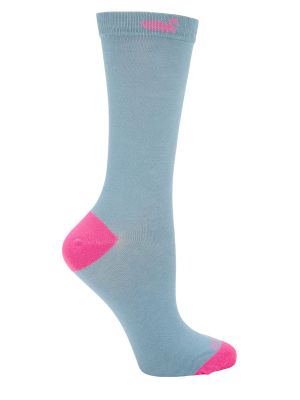 Calcetin Bambú Mujer Plain Azul